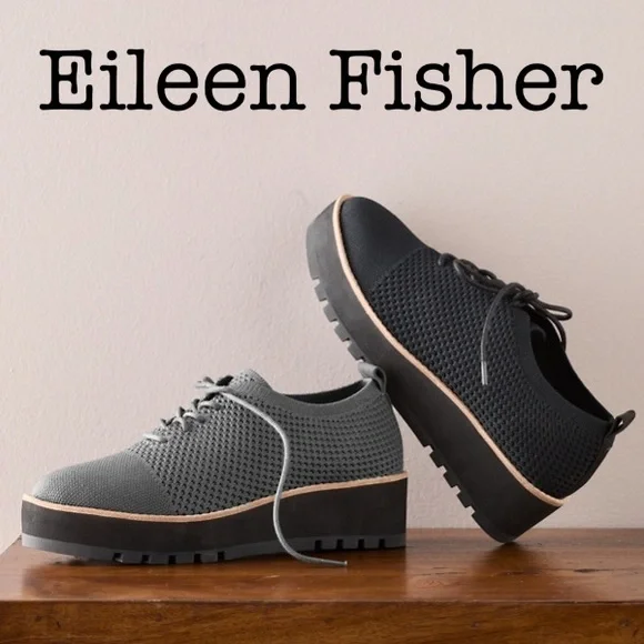 Eileen Fisher Eddy Gray Recycled Stretch Knit Platform
Oxford Size 9 - Picture 1 of 14
